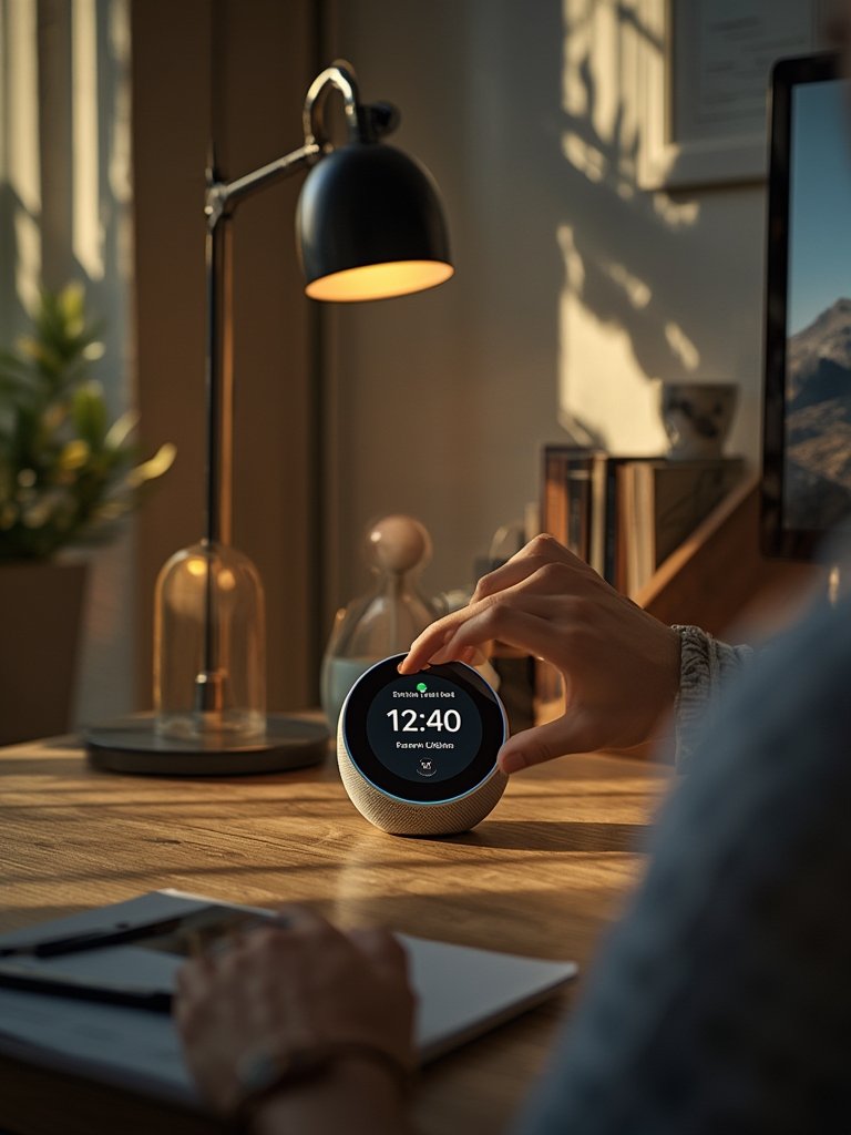 smart clock in action