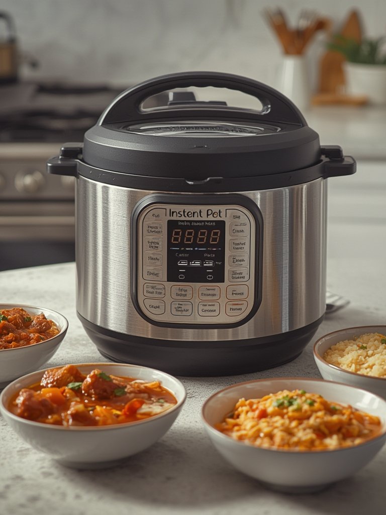 pressure cooker in action