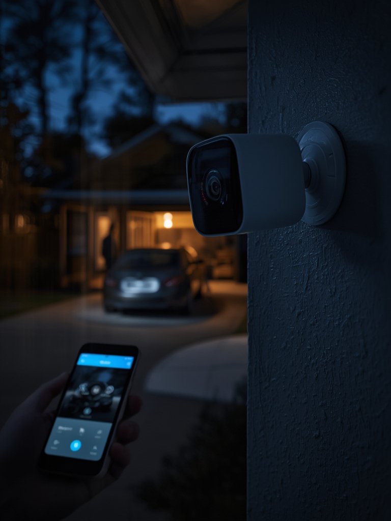 outdoor camera in action