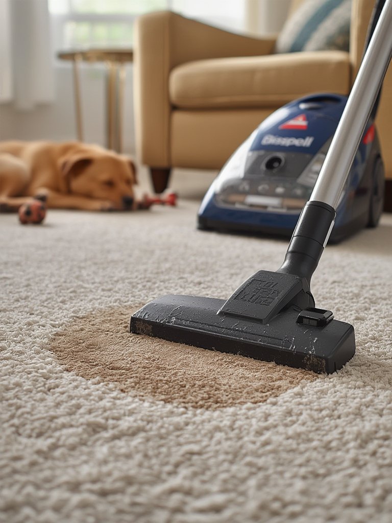 carpet cleaner in action